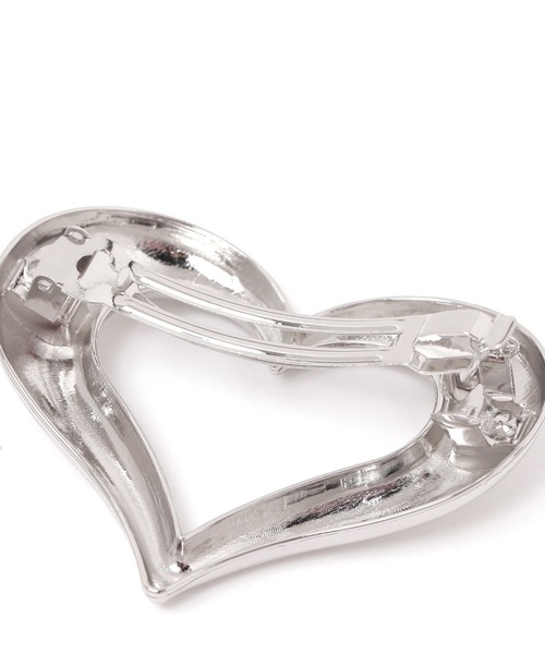 セール】ぷっくりハートメタルバレッタ / 291295（バレッタ/ヘア