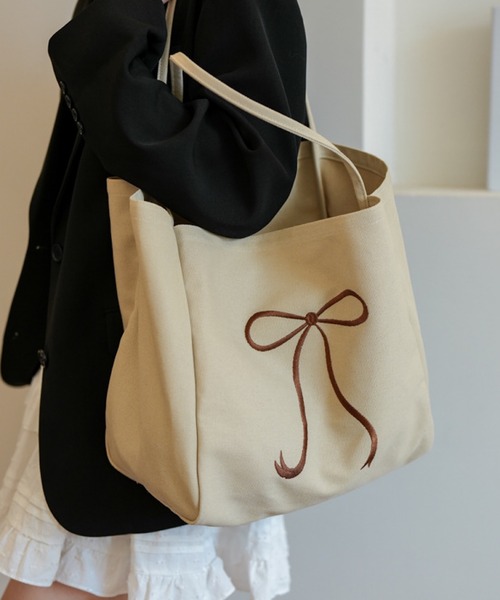セール】Liaa/リボン刺繍 トートバッグ A18520（トートバッグ）｜TONE