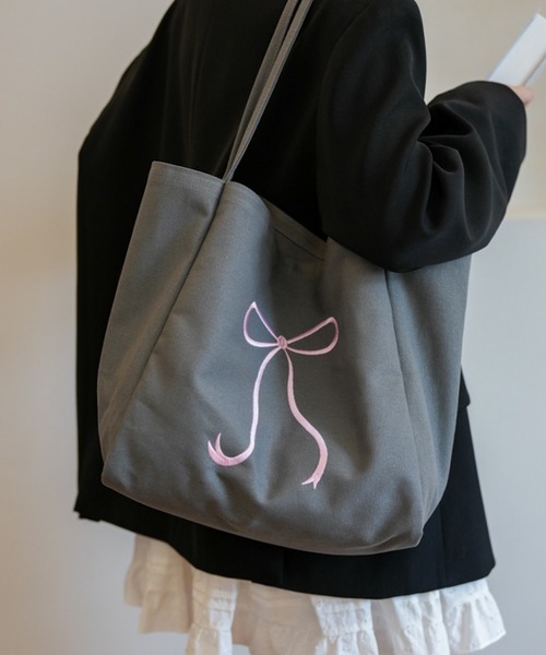 セール】Liaa/リボン刺繍 トートバッグ A18520（トートバッグ）｜TONE
