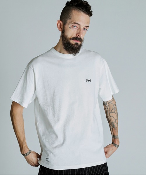 schott（ショット）の「Schott/ショット/T-SHIRT YOU CANT DO BUSINESS ON YOUR ASS//ユーキャン ビジネス オン ユア アス Tシャツ（Tシャツ/カットソー・メンズ・ブラック/ホワイト/グレー・XL/2XL/L/M）」の5枚目の写真