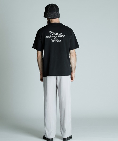 schott（ショット）の「Schott/ショット/T-SHIRT YOU CANT DO BUSINESS ON YOUR ASS//ユーキャン ビジネス オン ユア アス Tシャツ（Tシャツ/カットソー・メンズ・ブラック/ホワイト/グレー・XL/2XL/L/M）」の17枚目の写真