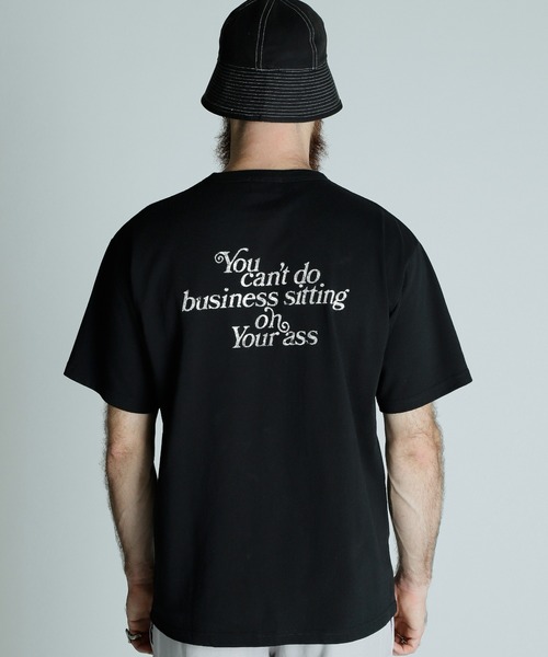 schott（ショット）の「Schott/ショット/T-SHIRT YOU CANT DO BUSINESS ON YOUR ASS//ユーキャン ビジネス オン ユア アス Tシャツ（Tシャツ/カットソー・メンズ・ブラック/ホワイト/グレー・XL/2XL/L/M）」の11枚目の写真