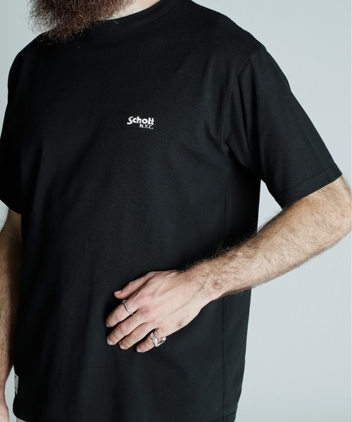 schott（ショット）の「Schott/ショット/T-SHIRT YOU CANT DO BUSINESS ON YOUR ASS//ユーキャン ビジネス オン ユア アス Tシャツ（Tシャツ/カットソー・メンズ・ブラック/ホワイト/グレー・XL/2XL/L/M）」の13枚目の写真