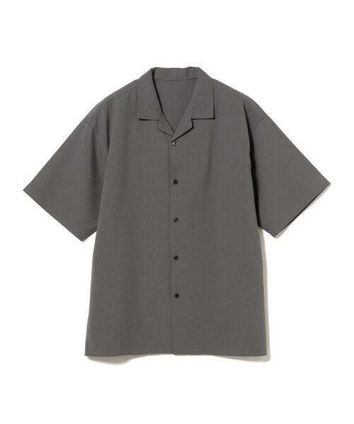 B:MING by BEAMS（ビーミングバイビームス）の「＜ビジカジ対応＞ 速乾 ポリエステル オープンカラー ハーフスリーブ シャツ（シャツ/ブラウス・メンズ・グレー/ブラック・S/M/L/XL）」の9枚目の写真