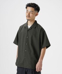 ＜ビジカジ対応＞ 速乾 ポリエステル オープンカラー ハーフスリーブ シャツ