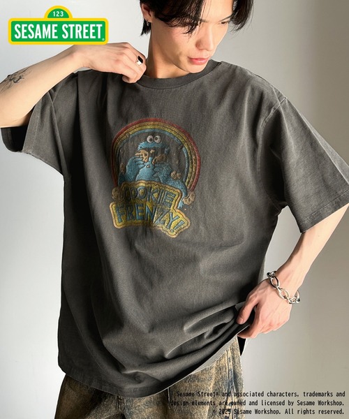 classicalelf(クラシカルエルフ)の「大人カジュアルにハマる。綿100%セサミキャラピグメント加工ビッグTシャツ(Tシャツ/カットソー・レディース・C/B/A・X-LARGE/SMALL/MEDIUM/LARGE)」の3枚目の写真