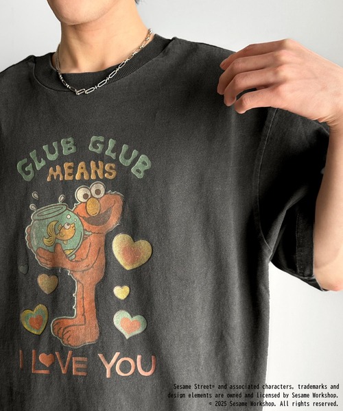 classicalelf(クラシカルエルフ)の「大人カジュアルにハマる。綿100%セサミキャラピグメント加工ビッグTシャツ(Tシャツ/カットソー・レディース・C/B/A・X-LARGE/SMALL/MEDIUM/LARGE)」の9枚目の写真