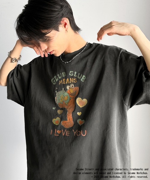 classicalelf(クラシカルエルフ)の「大人カジュアルにハマる。綿100%セサミキャラピグメント加工ビッグTシャツ(Tシャツ/カットソー・レディース・C/B/A・X-LARGE/SMALL/MEDIUM/LARGE)」の11枚目の写真