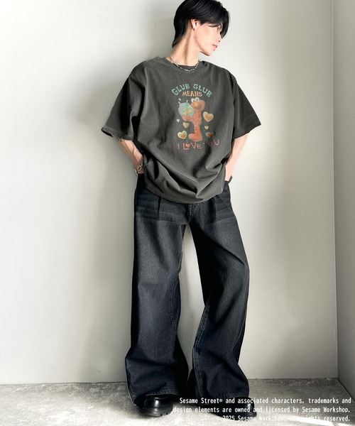 classicalelf(クラシカルエルフ)の「大人カジュアルにハマる。綿100%セサミキャラピグメント加工ビッグTシャツ(Tシャツ/カットソー・レディース・C/B/A・X-LARGE/SMALL/MEDIUM/LARGE)」の14枚目の写真