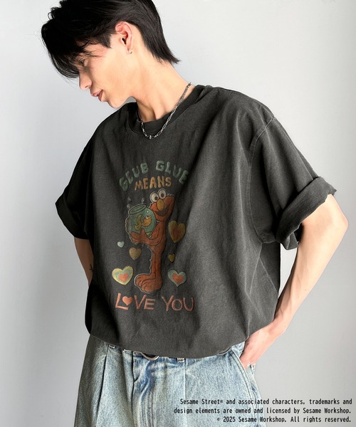 classicalelf(クラシカルエルフ)の「大人カジュアルにハマる。綿100%セサミキャラピグメント加工ビッグTシャツ(Tシャツ/カットソー・レディース・C/B/A・X-LARGE/SMALL/MEDIUM/LARGE)」の12枚目の写真