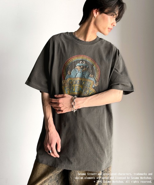 classicalelf(クラシカルエルフ)の「大人カジュアルにハマる。綿100%セサミキャラピグメント加工ビッグTシャツ(Tシャツ/カットソー・レディース・C/B/A・X-LARGE/SMALL/MEDIUM/LARGE)」の22枚目の写真