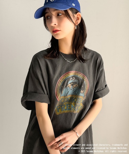 classicalelf(クラシカルエルフ)の「大人カジュアルにハマる。綿100%セサミキャラピグメント加工ビッグTシャツ(Tシャツ/カットソー・レディース・C/B/A・X-LARGE/SMALL/MEDIUM/LARGE)」の18枚目の写真