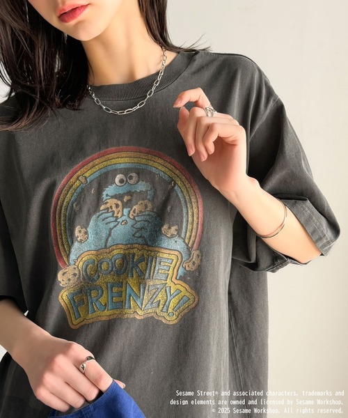 classicalelf(クラシカルエルフ)の「大人カジュアルにハマる。綿100%セサミキャラピグメント加工ビッグTシャツ(Tシャツ/カットソー・レディース・C/B/A・X-LARGE/SMALL/MEDIUM/LARGE)」の17枚目の写真
