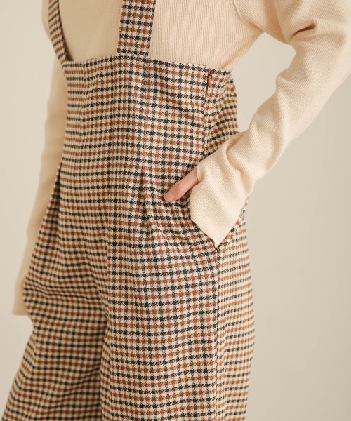 Bab(バブ)の「ハイウエストサロペット(サロペット/オーバーオール・レディース・ブラウン/ベージュ/ブラック・MEDIUM)」の19枚目の写真