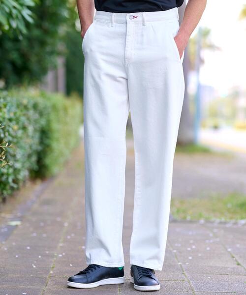 DRESSTERIOR(ドレステリア)の「CONEデニム ワイドパンツ(デニムパンツ・メンズ・ホワイト/ブラック・85/82/79/76)」の2枚目の写真