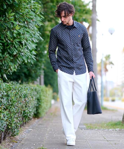 DRESSTERIOR(ドレステリア)の「CONEデニム ワイドパンツ(デニムパンツ・メンズ・ホワイト/ブラック・85/82/79/76)」の3枚目の写真