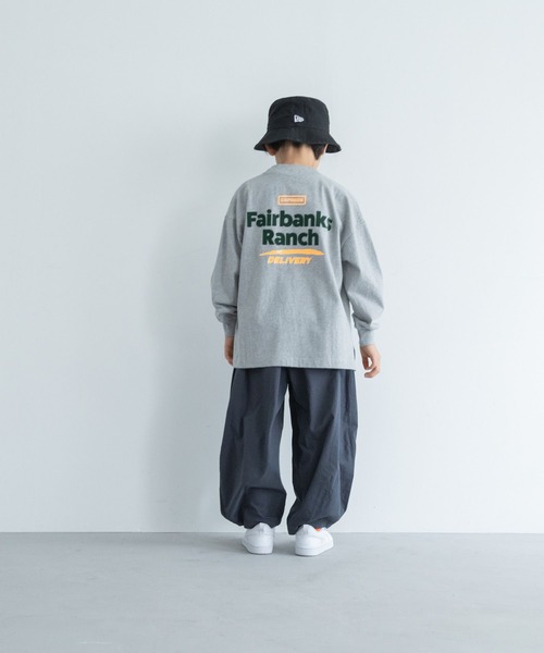 LOWRYS FARM（ローリーズファーム）の「タックバルーンパンツ　319793（その他パンツ・キッズ・チャコールグレー/ブラック/ブラック系その他/ピンク/オレンジ/ブルー・110cm/120cm/130cm/140cm/150cm）」の7枚目の写真