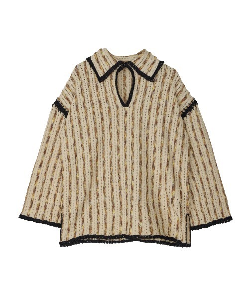お礼や感謝伝えるプチギフト HAND TOP（ニット/セーター）｜Ameri KNIT STRIPE STITCH トップス