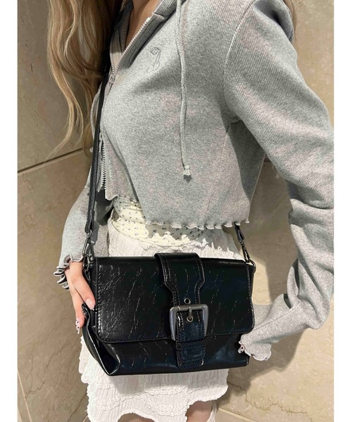 PHILLY（フィリー）の「【PHILLY】2WAYベルトバッグ（ショルダーバッグ・レディース・ブラウン/ブラック・FREE）」の2枚目の写真