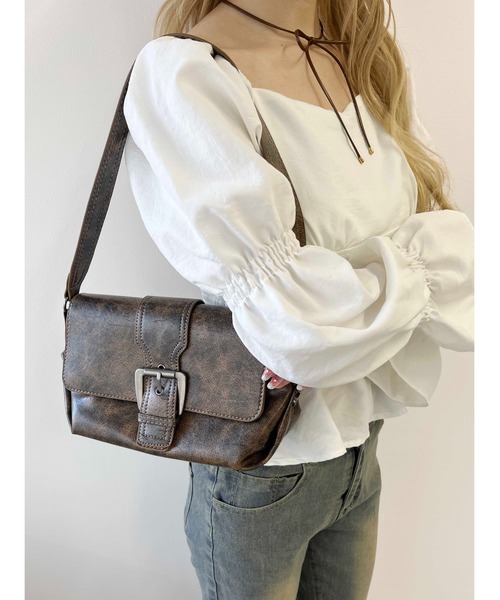 PHILLY（フィリー）の「【PHILLY】2WAYベルトバッグ（ショルダーバッグ・レディース・ブラウン/ブラック・FREE）」の5枚目の写真