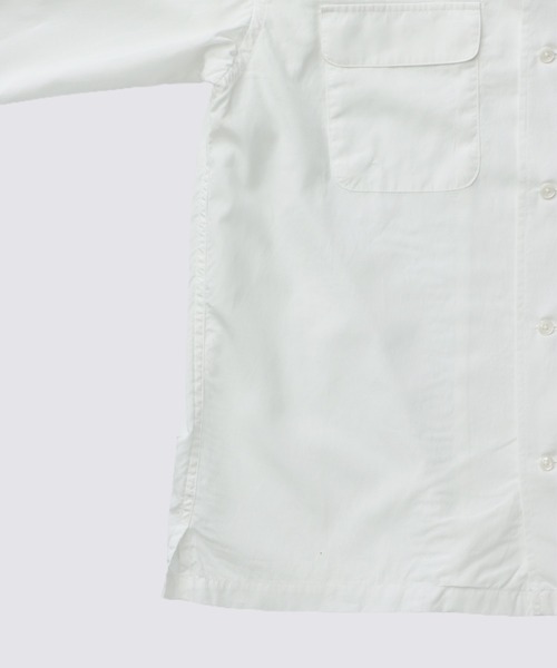 FIDELITY（フィデリティ）の「LOGO EMB TENCEL L/S SHIRT / 長袖オープンカラーシャツ（シャツ/ブラウス・メンズ・ネイビー/イエロー/オフホワイト・MEDIUM/LARGE）」の5枚目の写真