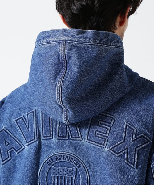AVIREX ブルゾン アウター 「直営店限定」DENIM SIGNATUR LOGO