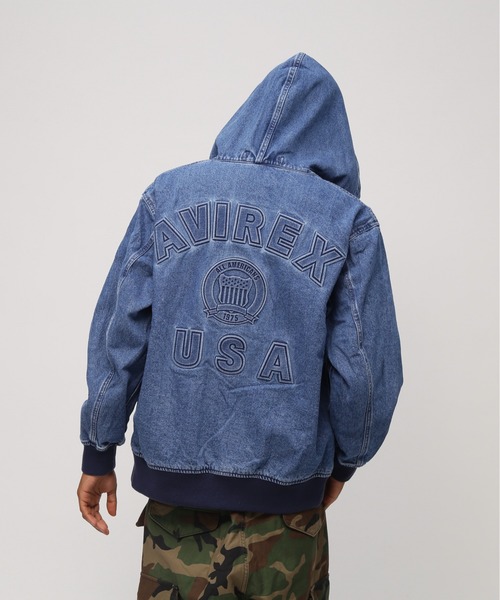 直営店限定》DENIM SIGNATUR LOGO PARKA / デニム シグネチャーロゴ