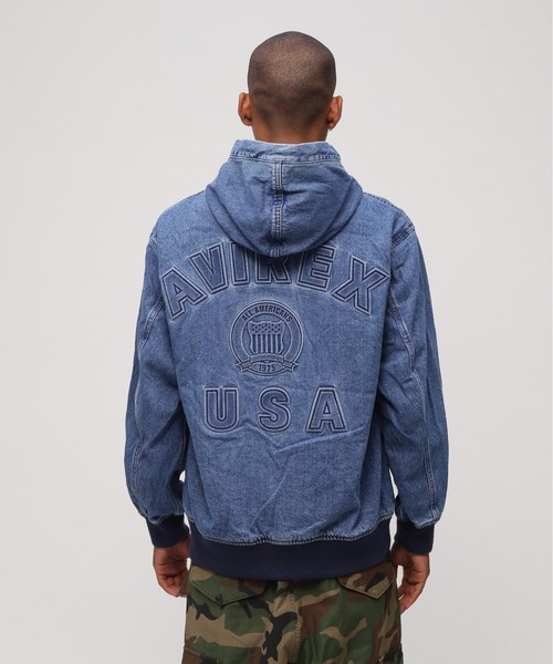 直営店限定》DENIM SIGNATUR LOGO PARKA / デニム シグネチャー
