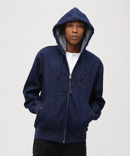 直営店限定》DENIM SIGNATUR LOGO PARKA / デニム シグネチャーロゴ