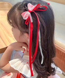CALIFORNIA OUTFITTERS（カリフォルニア アウトフィッターズ）の「3-1A28 ロングリボン ヘアクリップ 2Pセット（バレッタ/ヘアクリップ・キッズ）」