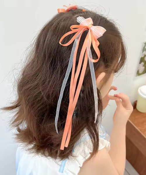 CALIFORNIA OUTFITTERS（カリフォルニア アウトフィッターズ）の「3-1A28 【選べる7色展開】ロングリボン ヘアクリップ 2Pセット（バレッタ/ヘアクリップ・レディース・パープル/グリーン/レッド/ピンク/ブルー/ライトブルー/オレンジ・ONESIZE）」の14枚目の写真