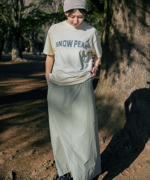 Snow Peak(スノーピーク)の「Light Mountain Cloth Skirt(スカート・レディース・ベージュ/ブラック/ブルー・1/2/3/4)」の16枚目の写真