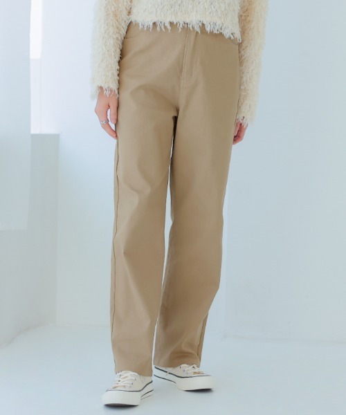 aquagarage(アクアガレージ)の「ウエストゴムチノパン(その他パンツ・レディース・アイボリー/ブラック/ライトカーキ/ベージュ・M/L/M2/L2)」の7枚目の写真