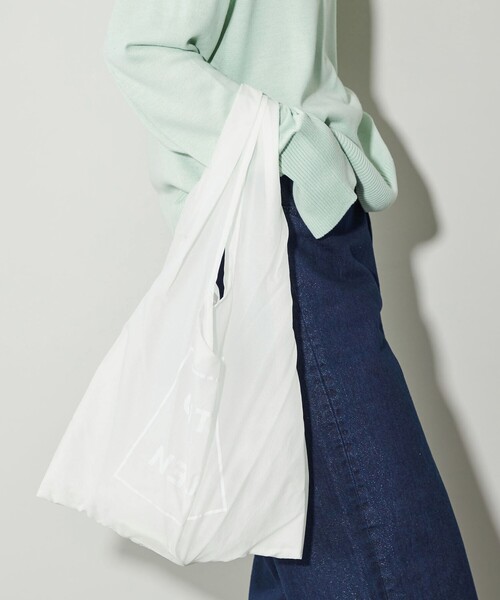 CITEN(シテン)の「<CITEN>CITENクッションチャームエコバッグM(エコバッグ/サブバッグ・レディース・ダークグレー/ベージュ/ライトブルー/ホワイト/オレンジ・FREE)」の7枚目の写真