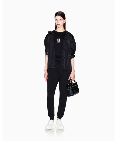ARMANI EXCHANGE(アルマーニエクスチェンジ)の「【A|X アルマーニ エクスチェンジ】ICON 半袖クルーネックTシャツ/BOY BOXY(Tシャツ/カットソー・レディース・ブラック/ホワイト・LARGE/MEDIUM/SMALL/X-SMALL/X-LARGE)」の11枚目の写真