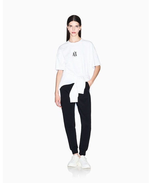 ARMANI EXCHANGE(アルマーニエクスチェンジ)の「【A|X アルマーニ エクスチェンジ】ICON 半袖クルーネックTシャツ/BOY BOXY(Tシャツ/カットソー・レディース・ブラック/ホワイト・LARGE/MEDIUM/SMALL/X-SMALL/X-LARGE)」の15枚目の写真