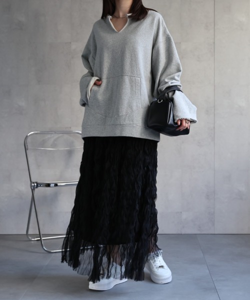 model：162㎝　着用サイズ:F