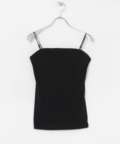 URBAN RESEARCH（アーバンリサーチ）の「アセテートカップ付きキャミソール（キャミソール・レディース・オフホワイト/ブラック・FREE）」の3枚目の写真
