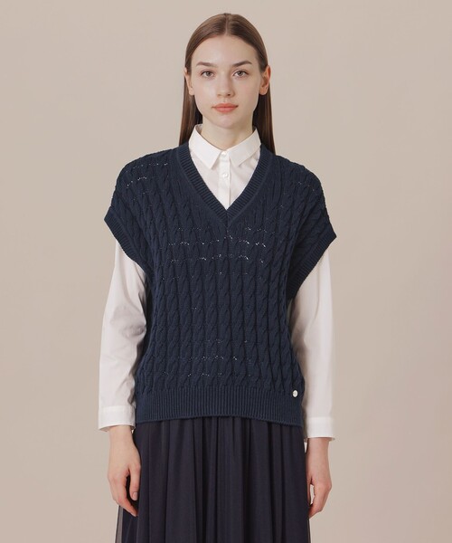セール】ケーブルニットベスト（ベスト）｜MACKINTOSH LONDON