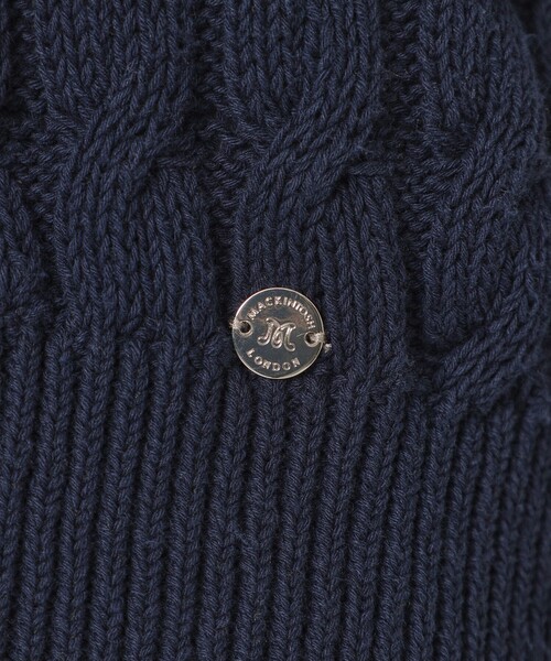 MACKINTOSH LONDON（マッキントッシュ ロンドン）の「ケーブルニットベスト（ベスト・レディース・ネイビー/ホワイト系その他・38）」の9枚目の写真