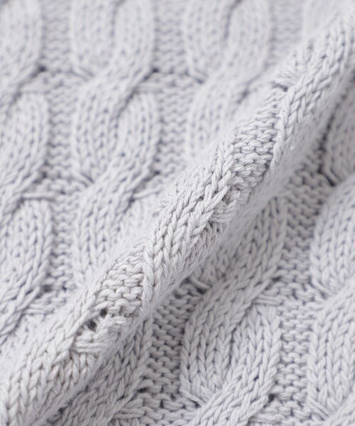 MACKINTOSH LONDON（マッキントッシュ ロンドン）の「ケーブルニットベスト（ベスト・レディース・ネイビー/ホワイト系その他・38）」の10枚目の写真