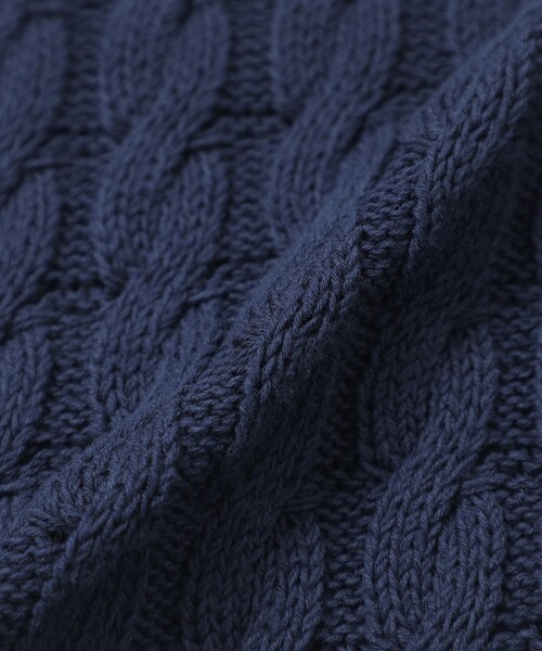 MACKINTOSH LONDON（マッキントッシュ ロンドン）の「ケーブルニットベスト（ベスト・レディース・ネイビー/ホワイト系その他・38）」の11枚目の写真