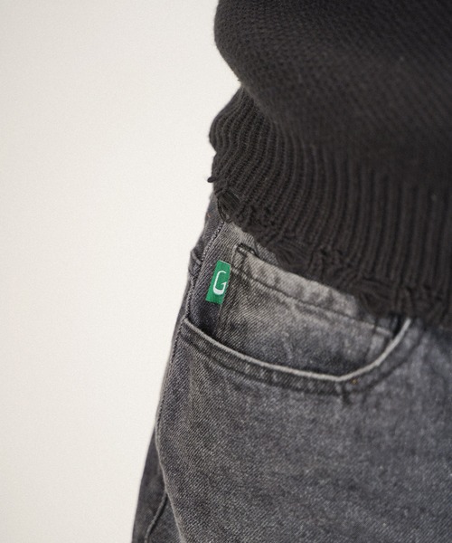 #Re:room（リルーム）の「ヴィンテージペインターワイドデニムパンツ（デニムパンツ・メンズ・ブルー/ブラック・MEDIUM/LARGE/SMALL）」の8枚目の写真