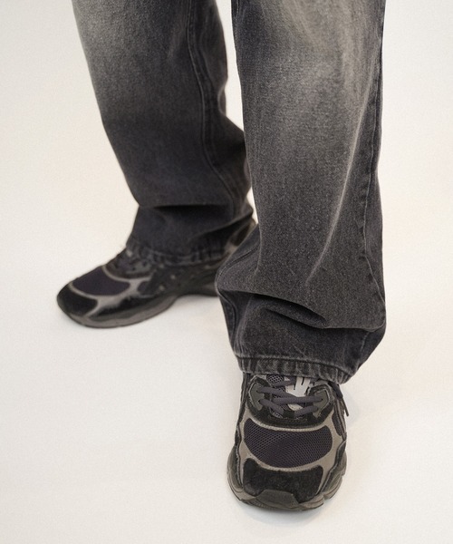 #Re:room（リルーム）の「ヴィンテージペインターワイドデニムパンツ（デニムパンツ・メンズ・ブルー/ブラック・MEDIUM/LARGE/SMALL）」の12枚目の写真