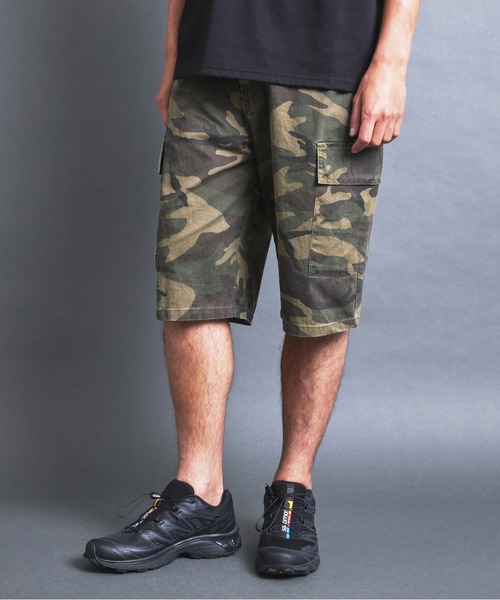 Magine（マージン）の「【SELECT】IR:MILITARY CAMO CARGO SHORTS/ミリタリー カモフラージュ カーゴショーツ（カーゴパンツ・メンズ・ウッドランド/デザートカモ・M/L）」の22枚目の写真