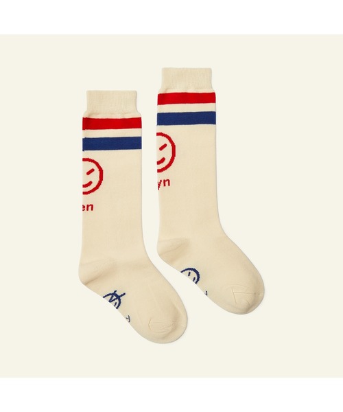 Wynken(ウィンケン)の「Wynken / ウインクマークソックス(ソックス/靴下・キッズ・ブルー/ホワイト/グリーン・4Y/6Y/8Y)」の2枚目の写真