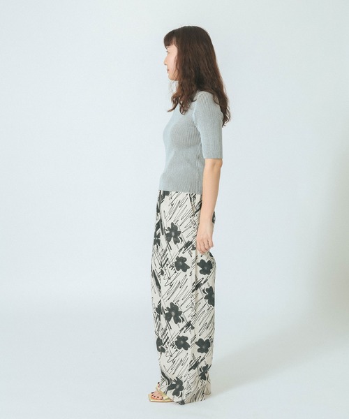 ROSE BUD（ローズバッド）の「ART PRINT PANTS（その他パンツ・レディース・ブルー/ベージュ・ONE SIZE）」の17枚目の写真