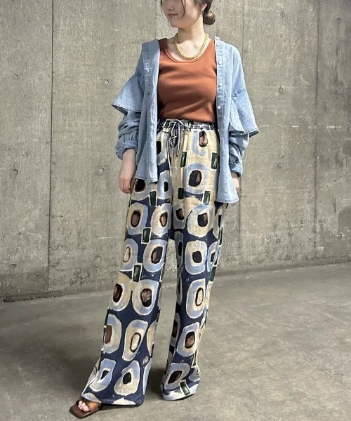セール】ART PRINT PANTS（その他パンツ）｜ROSE BUD（ローズ