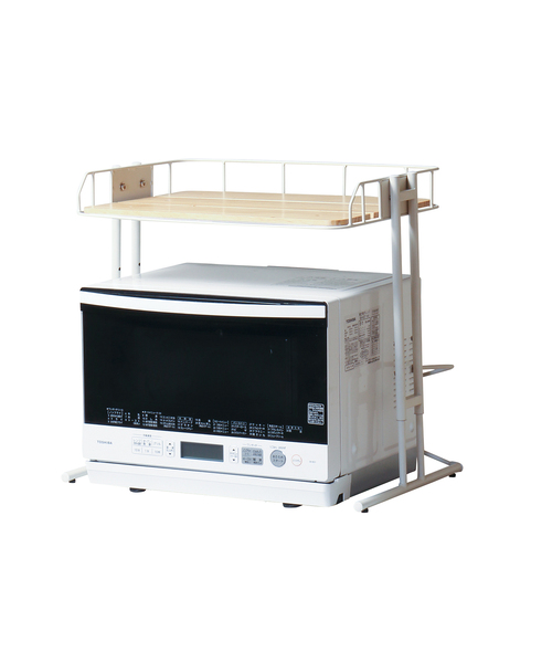 journal standard Furniture (ジャーナルスタンダードファニチャー)の「《WEB限定》【Mash/マッシュ】BY cage microwave rack レンジラック(家具・レディース・ホワイト/ブラック・FREE)」の5枚目の写真