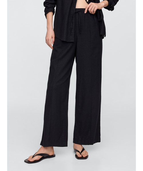 GAP ギャップ Traditional リネン 麻 パンツ スラックス 1点物◇ギャップGAPリネンパンツ緑オリーブワイドパンツ古着